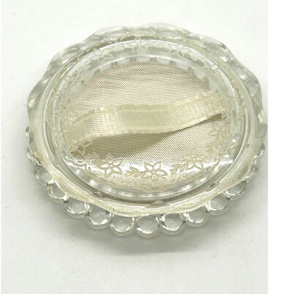 Vintage Clear Lucite MCM Baby Ring Presentation Box